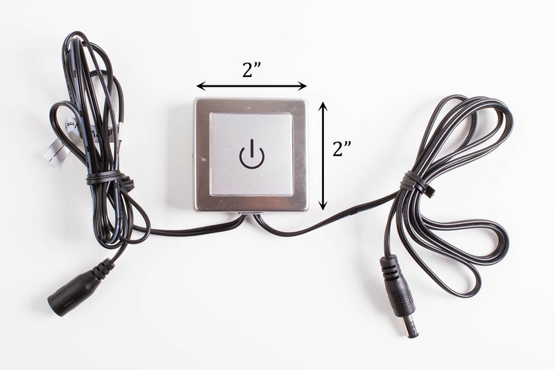 LEDUPDATES Inline Touch Switch, Dimmer, on/Off Switch, Touch Control Dim Switch for LED Light Strip Module Showcase Light add on to 12v 24v Power Supply - Image 3